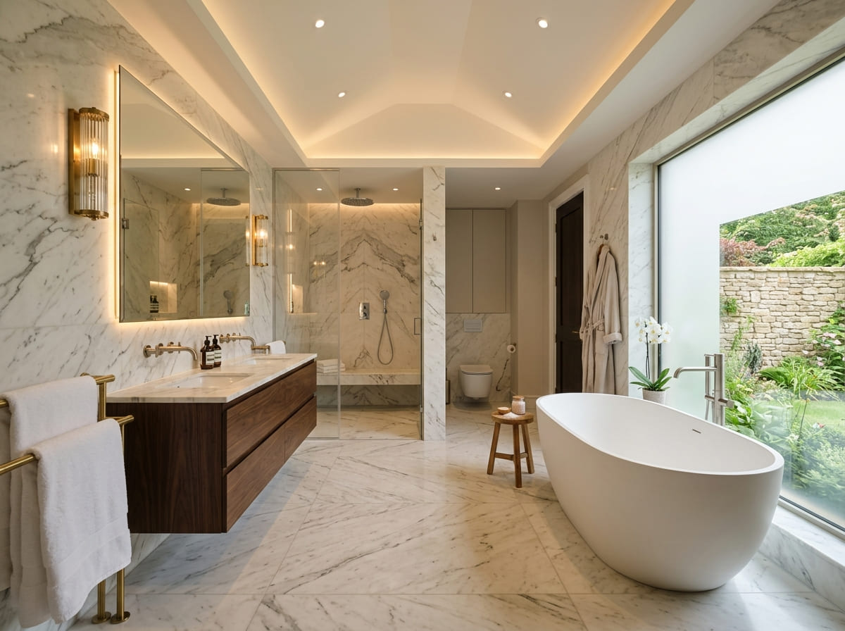 Custom Bathroom Renovation in Trade
